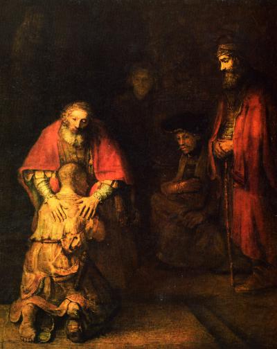 'Rembrandt Harmensz van Rijn - Return of the Prodigal Son - Google Art Project' by Rembrandt - 5QFIEhic3owZ-A at Google Cultural Institute, zoom level maximum. Licensed under Public domain via Wikimedia Commons - http://commons.wikimedia.org/wiki/File:Rembrandt_Harmensz_van_Rijn_-_Return_of_the_Prodigal_Son_-_Google_Art_Project.jpg#mediaviewer/File:Rembrandt_Harmensz_van_Rijn_-_Return_of_the_Prodigal_Son_-_Google_Art_Project.jpg