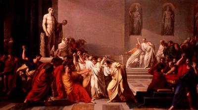 'Cesar-sa mort' by Vincenzo Camuccini - http://ugo.bratelli.free.fr/Cesar/Cesar-sa%20mort.jpg. Licensed under Public domain via Wikimedia Commons - http://commons.wikimedia.org/wiki/File:Cesar-sa_mort.jpg#mediaviewer/File:Cesar-sa_mort.jpg