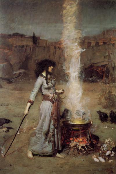 'John William Waterhouse - Magic Circle' by John William Waterhouse - Tate Britain. Licensed under Public domain via Wikimedia Commons - http://commons.wikimedia.org/wiki/File:John_William_Waterhouse_-_Magic_Circle.JPG#mediaviewer/File:John_William_Waterhouse_-_Magic_Circle.JPG