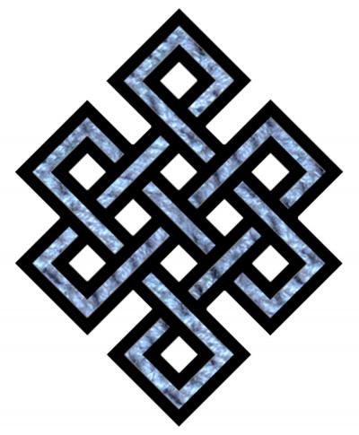 'EndlessKnot03d' by en:User:Rickjpelleg, first uploaded to en.wikipedia on 20:13, 28 October 2005 - en:Image:EndlessKnot03d.png , Created by en:User:Rickjpelleg in Paint Shop Pro 7 for the 'Endless Knot' articles (to replace the simpler drawing EndlessKnot.png). Licensed under Public domain via Wikimedia Commons - http://commons.wikimedia.org/wiki/File:EndlessKnot03d.png#mediaviewer/File:EndlessKnot03d.png
