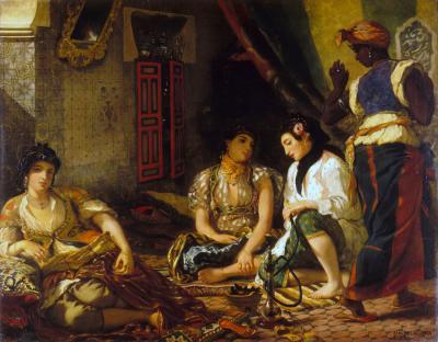 'WomenofAlgiers' by Eugène Delacroix - http://www.abcgallery.com/D/delacroix/delacroix22.html. Licensed under Public domain via Wikimedia Commons - http://commons.wikimedia.org/wiki/File:WomenofAlgiers.JPG#mediaviewer/File:WomenofAlgiers.JPG