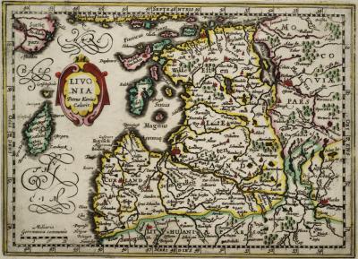 'Livonia Gerhardi Mercatoris et J. Hondii. Amsterdam, 1634'. Via Vikipēdija - http://lv.wikipedia.org/wiki/Att%C4%93ls:Livonia_Gerhardi_Mercatoris_et_J._Hondii._Amsterdam,_1634.jpg#mediaviewer/Att%C4%93ls:Livonia_Gerhardi_Mercatoris_et_J._Hondii._Amsterdam,_1634.jpg
