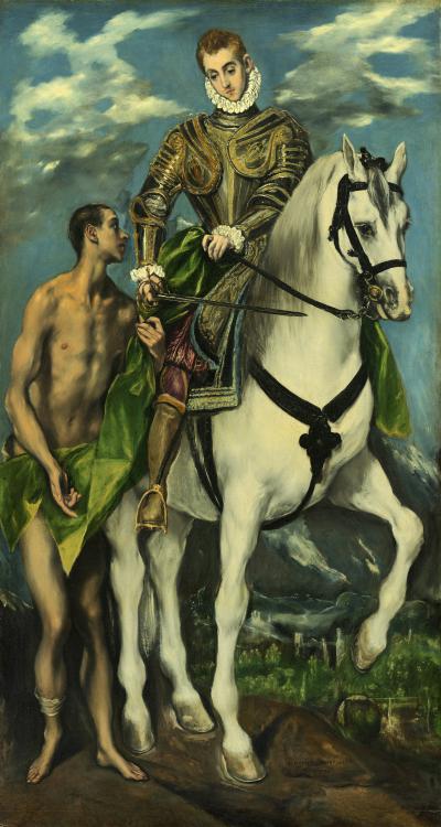 „El Greco - San Martín y el mendigo“ von El Greco - 1. The Yorck Project: 10.000 Meisterwerke der Malerei. DVD-ROM, 2002. ISBN 3936122202. Distributed by DIRECTMEDIA Publishing GmbH.2. The National Gallery of Art, Washington, DC. Lizenziert unter Public domain über Wikimedia Commons - http://commons.wikimedia.org/wiki/File:El_Greco_-_San_Mart%C3%ADn_y_el_mendigo.jpg#mediaviewer/Datei:El_Greco_-_San_Mart%C3%ADn_y_el_mendigo.jpg