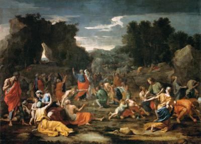 „Poussin, Nicolas - The Jews Gathering the Manna in the Desert -1637 - 1639“ od Nicolas Poussin – Web Gallery of Art: Image Info about artwork. Licencováno pod Public domain via Wikimedia Commons - http://commons.wikimedia.org/wiki/File:Poussin,_Nicolas_-_The_Jews_Gathering_the_Manna_in_the_Desert_-1637_-_1639.jpg#mediaviewer/Soubor:Poussin,_Nicolas_-_The_Jews_Gathering_the_Manna_in_the_Desert_-1637_-_1639.jpg