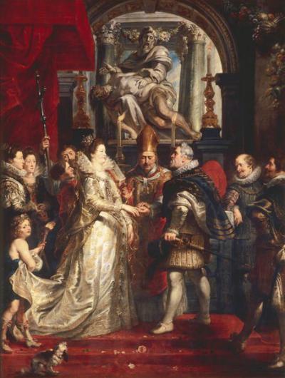 'Peter Paul Rubens 052' by Peter Paul Rubens - http://www.artflakes.com/en/products/p-dot-p-rubens-vermaehlung-der-maria-medici. Licensed under Public domain via Wikimedia Commons - http://commons.wikimedia.org/wiki/File:Peter_Paul_Rubens_052.jpg#mediaviewer/File:Peter_Paul_Rubens_052.jpg
