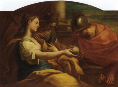 'Bambini, Niccolo - Ariadne and Theseus' by Creator:Niccolò Bambini - http://www.artnet.de/Artists/LotDetailPage.aspx?lot_id=BB5936E612B12536. Licensed under Public domain via Wikimedia Commons - http://commons.wikimedia.org/wiki/File:Bambini,_Niccolo_-_Ariadne_and_Theseus.jpg#mediaviewer/File:Bambini,_Niccolo_-_Ariadne_and_Theseus.jpg