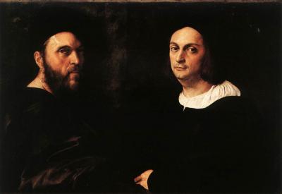 « Double Raphael » par Raphaël — Web Gallery of Art: Image Info about artwork. Sous licence Public domain via Wikimedia Commons - http://commons.wikimedia.org/wiki/File:Double_Raphael.jpg#mediaviewer/File:Double_Raphael.jpg