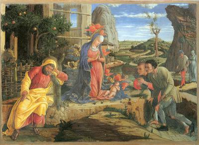 'Andrea Mantegna The Adoration of the Shepherds' by Andrea Mantegna - http://www.wga.hu. Licensed under Public domain via Wikimedia Commons - http://commons.wikimedia.org/wiki/File:Andrea_Mantegna_The_Adoration_of_the_Shepherds.jpg#mediaviewer/File:Andrea_Mantegna_The_Adoration_of_the_Shepherds.jpg