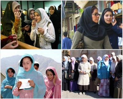 'Female hijab in Islam' by Officer - United States Federal Government:File:Iftar in Patterson New Jersey.jpg (PD-USGov-State)File:Iranian women walking and talking.jpg (cc-by-sa-2.0)File:Afghan girls in Nangarhar.jpg (PD-USGov-Military-Army)File:Exchange students in Jordan.JPG (cc-by-3.0-de). Licensed under Public domain via Wikimedia Commons - http://commons.wikimedia.org/wiki/File:Female_hijab_in_Islam.jpg#mediaviewer/File:Female_hijab_in_Islam.jpg
