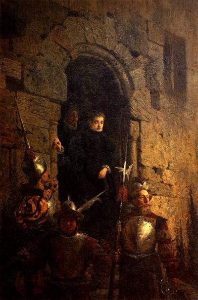 « Arest gugenotki by Vasiliy Polenov » par Vassili Polenov — http://www.bibliotekar.ru/kPolenov/19.htm. Sous licence Public domain via Wikimedia Commons - http://commons.wikimedia.org/wiki/File:Arest_gugenotki_by_Vasiliy_Polenov.jpg#mediaviewer/File:Arest_gugenotki_by_Vasiliy_Polenov.jpg