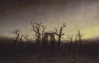 'Caspar David Friedrich - Abtei im Eichwald - Google Art Project' by Caspar David Friedrich - UAEmmuxqtNUt-g at Google Cultural Institute, zoom level maximum. Licensed under Public Domain via Wikimedia Commons - http://commons.wikimedia.org/wiki/File:Caspar_David_Friedrich_-_Abtei_im_Eichwald_-_Google_Art_Project.jpg#mediaviewer/File:Caspar_David_Friedrich_-_Abtei_im_Eichwald_-_Google_Art_Project.jpg