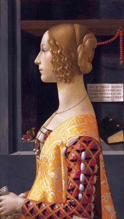 'Ghirlandaio-Giovanna Tornabuoni cropped' by Domenico Ghirlandaio - http://www.museothyssen.org/img/obras_grande/1935.6.jpg. Licensed under Public Domain via Wikimedia Commons - http://commons.wikimedia.org/wiki/File:Ghirlandaio-Giovanna_Tornabuoni_cropped.jpg#mediaviewer/File:Ghirlandaio-Giovanna_Tornabuoni_cropped.jpg