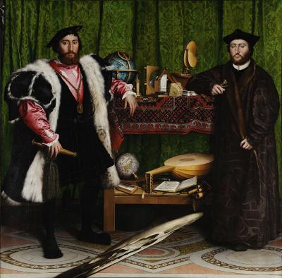 'Hans Holbein the Younger - The Ambassadors - Google Art Project' by Hans Holbein the Younger - bQEWbLB26MG1LA at Google Cultural Institute, zoom level maximum. Licensed under Public domain via Wikimedia Commons - http://commons.wikimedia.org/wiki/File:Hans_Holbein_the_Younger_-_The_Ambassadors_-_Google_Art_Project.jpg#mediaviewer/File:Hans_Holbein_the_Younger_-_The_Ambassadors_-_Google_Art_Project.jpg