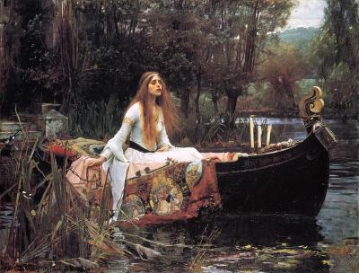 'John William Waterhouse The Lady of Shalott' by John William Waterhouse - 1. The Athenaeum: Home - info - pic2. Unknown. Licensed under Public Domain via Wikimedia Commons - http://commons.wikimedia.org/wiki/File:John_William_Waterhouse_The_Lady_of_Shalott.jpg#mediaviewer/File:John_William_Waterhouse_The_Lady_of_Shalott.jpg