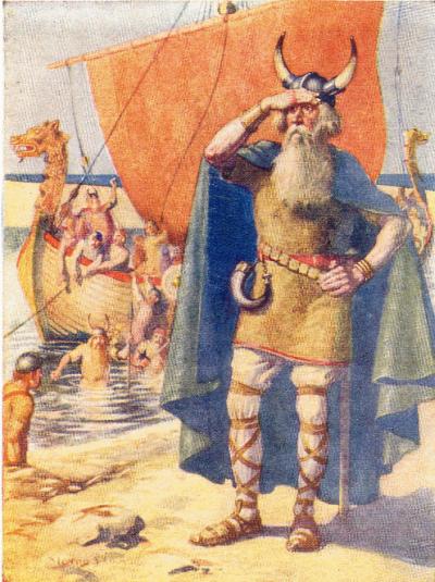'Leif Ericson on the shore of Vinland' av Monro S. Orr - Mary MacGregor: Stories of the Vikings http://www.heritage-history.com/www/heritage.php?Dir=books&MenuItem=display&author=macgregor&book=vikings&story=discoveries. Licensierad under Public Domain via Wikimedia Commons - https://commons.wikimedia.org/wiki/File:Leif_Ericson_on_the_shore_of_Vinland.gif#/media/File:Leif_Ericson_on_the_shore_of_Vinland.gif
