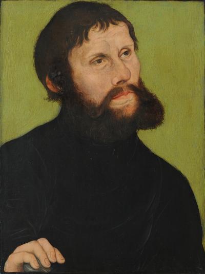 'Lucas Cranach d.Ä. - Bildnis Luthers als Junker Jörg' by Lucas Cranach the Elder - Cranach Digital Archive. Licensed under Public Domain via Wikimedia Commons - http://commons.wikimedia.org/wiki/File:Lucas_Cranach_d.%C3%84._-_Bildnis_Luthers_als_Junker_J%C3%B6rg.jpg#mediaviewer/File:Lucas_Cranach_d.%C3%84._-_Bildnis_Luthers_als_Junker_J%C3%B6rg.jpg