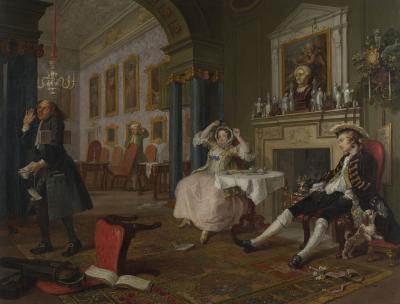 'Marriage A-la-Mode 2, The Tête à Tête - William Hogarth' by William Hogarth - The National Gallery. Licensed under Public Domain via Commons - https://commons.wikimedia.org/wiki/File:Marriage_A-la-Mode_2,_The_T%C3%AAte_%C3%A0_T%C3%AAte_-_William_Hogarth.jpg#/media/File:Marriage_A-la-Mode_2,_The_T%C3%AAte_%C3%A0_T%C3%AAte_-_William_Hogarth.jpg