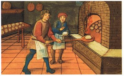 'Medieval baker'. Licensed under Public Domain via Wikimedia Commons - http://commons.wikimedia.org/wiki/File:Medieval_baker.jpg#mediaviewer/File:Medieval_baker.jpg