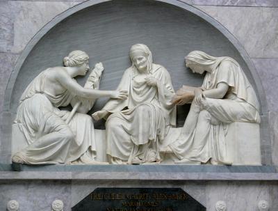 'Schadow Grabmal Alexander 2' by Johann Gottfried Schadow - Own work (own photograph). Licensed under Public domain via Wikimedia Commons - http://commons.wikimedia.org/wiki/File:Schadow_Grabmal_Alexander_2.jpg#mediaviewer/File:Schadow_Grabmal_Alexander_2.jpg
